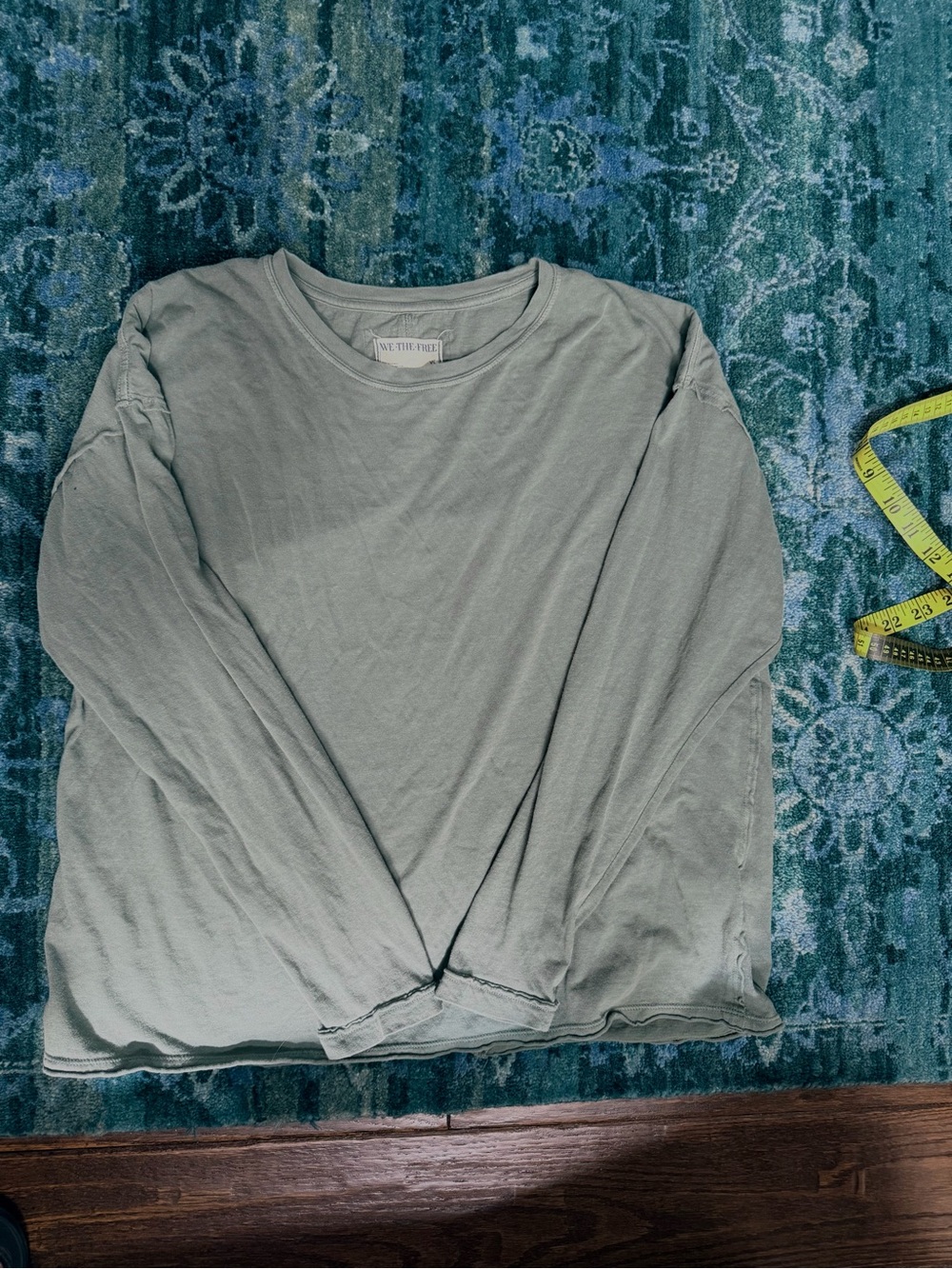 We The Free women's The Perfect Long Sleeve Slouchy Tee Crewneck - Sage Green